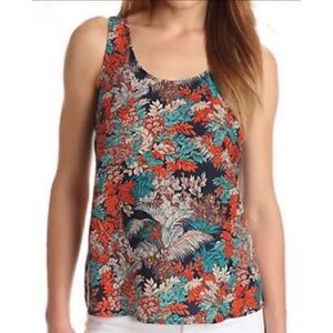Lucky Brand Silk Floral Tank Top - XL